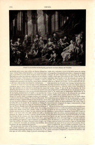 LAMINA V07425: Felipe V y la familia real de España por Carlos van Loo
