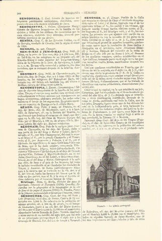 LAMINA V06745: Iglesia de Senones