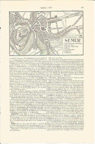 LAMINA V06731: Plano de Semur, Francia