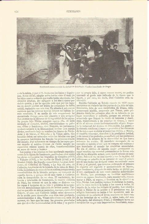 LAMINA V06727: Semiramis construyendo la ciudad de Babilonia por Degas
