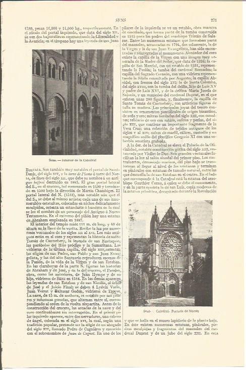 LAMINA V06747: Catedral de Moises en Sens