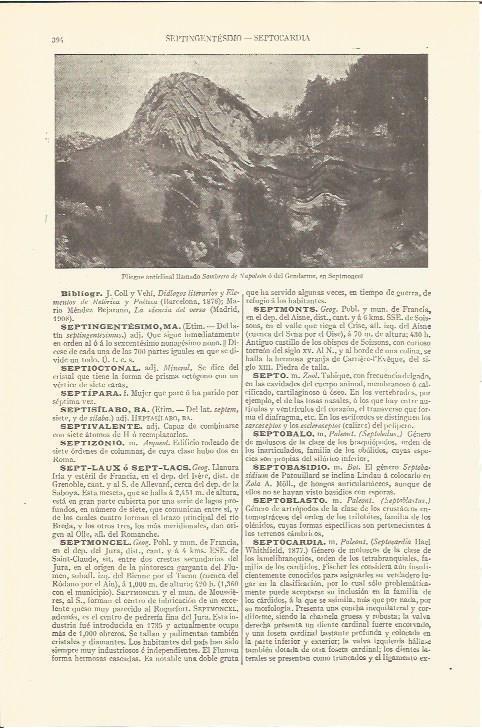 LAMINA V06769: Pliegue sombrero de napoleon o gendarme en Septmoncel