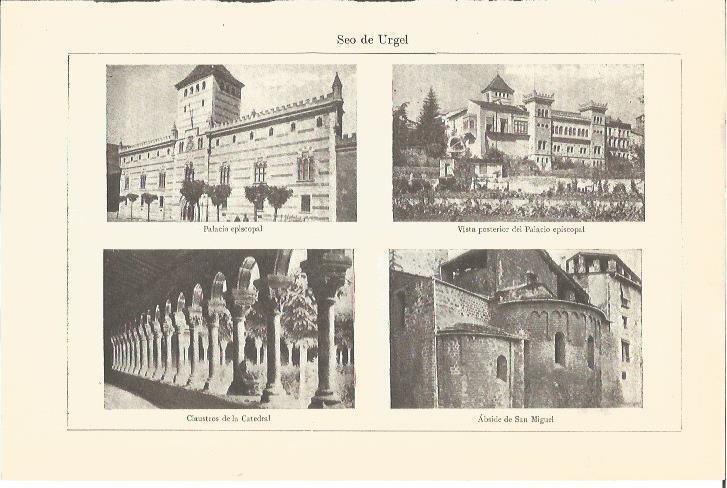 LAMINA V06763: Palacio episcopal y catedral de la Seo de Urgel
