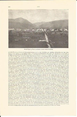 LAMINA V06761: Vista de la Seo de Urgel Lerida
