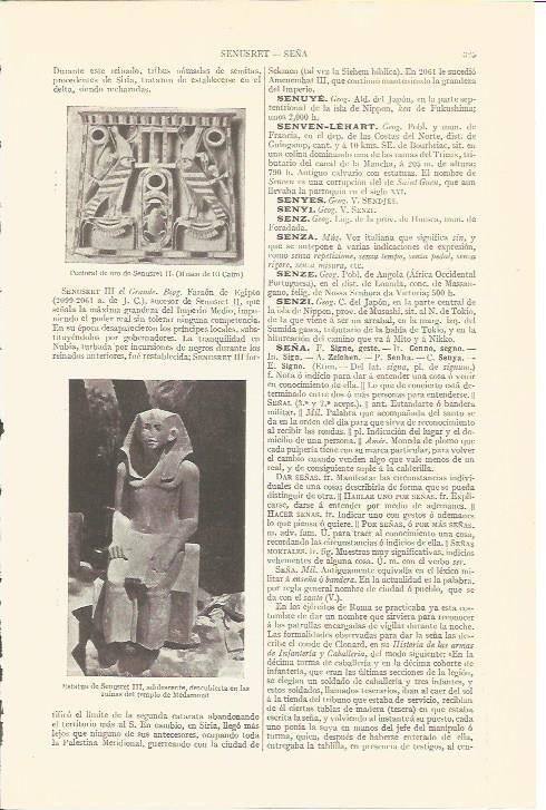 LAMINA V06759: Estatua de Senusret III