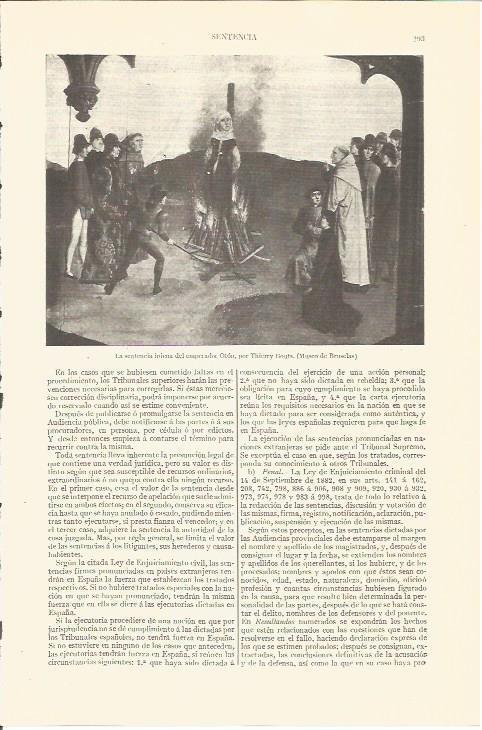 LAMINA V06752: La sentencia inicua del emperador Oton por T. Bouts