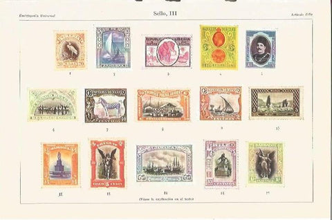 LAMINA V06722: Sellos III