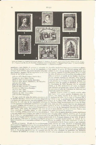 LAMINA V06721: Sellos con efigies de personajes celebres