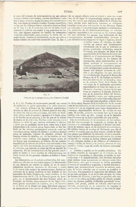 LAMINA V06692: Tumulos de Cerveteri Italia