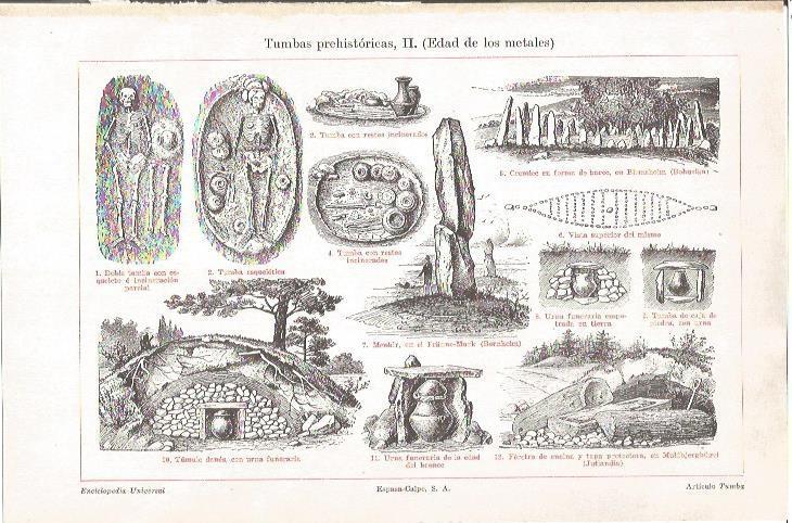 LAMINA V06691: Tumbas prehistoricas edad de los metales