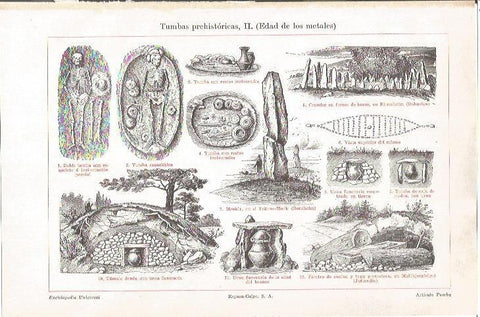 LAMINA V06691: Tumbas prehistoricas edad de los metales