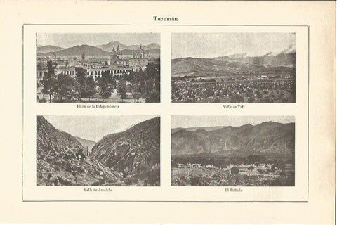 LAMINA V06678: Vistas de Tucuman Argentina 