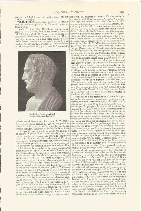 LAMINA V06675: Busto de Tucidides
