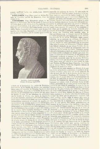 LAMINA V06675: Busto de Tucidides