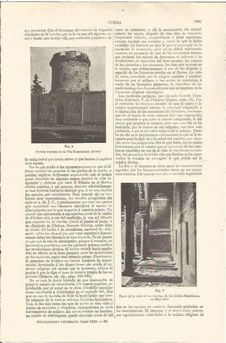 LAMINA V06696: Tumba en la Via Nomentana Roma