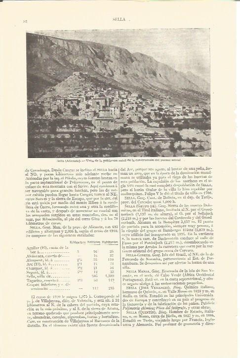 LAMINA V06717: Vista de Sella, Alicante