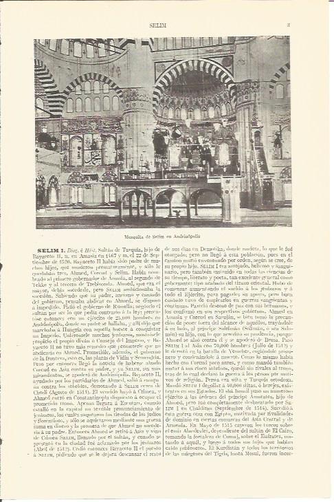 LAMINA V06712: Mezquita de Selim en Andrinopolis