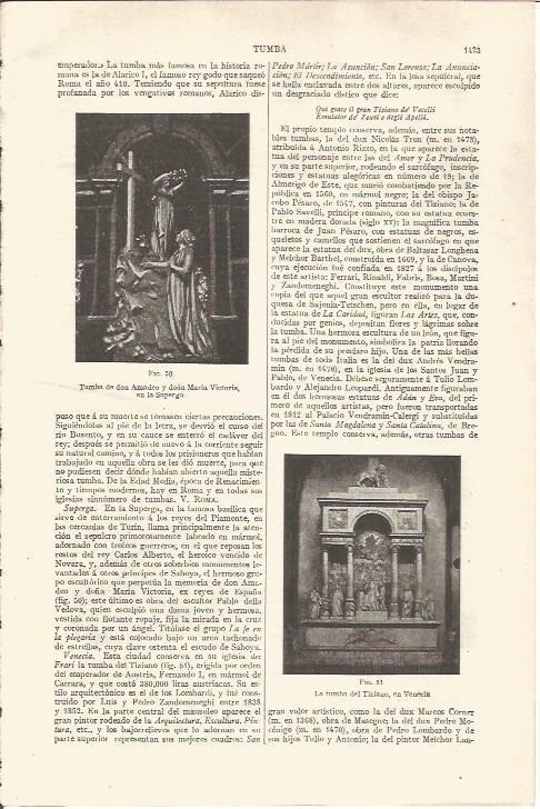 LAMINA V06708: Tumba de Tiziano