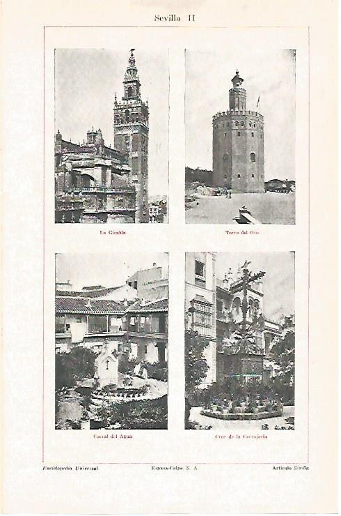 LAMINA V06846: La Giralda y Torre del Oro en Sevilla