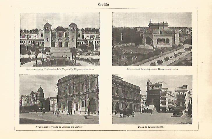 LAMINA V06845: Ayuntamiento y Plaza de la Constitucion en Sevilla