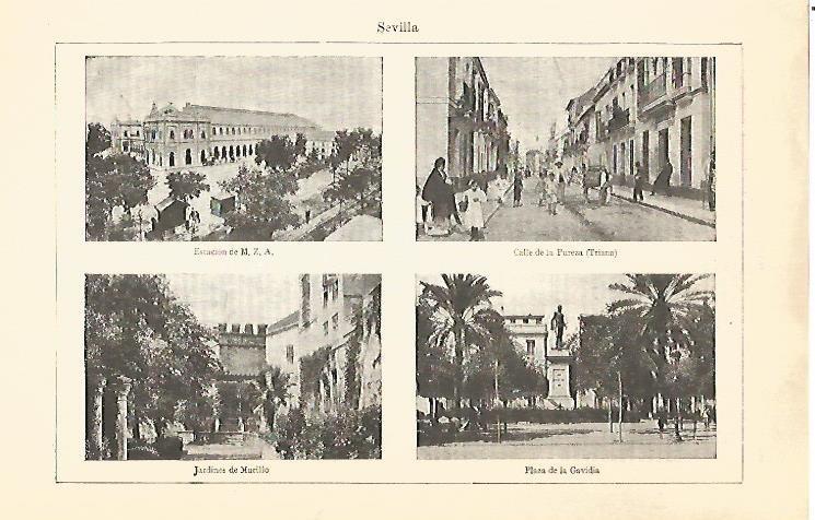LAMINA V06843: Vistas varias de Sevilla
