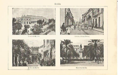 LAMINA V06843: Vistas varias de Sevilla