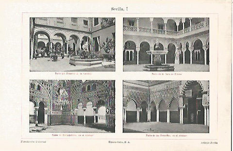 LAMINA V06842: Patios en Sevilla