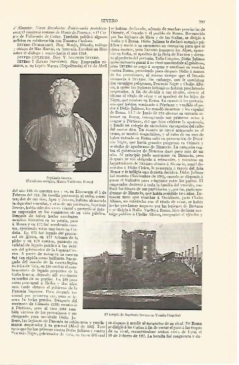 LAMINA V06837: Templo de Septimio Severo en Yemila, Argelia 
