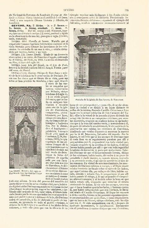 LAMINA V06836: Iglesia de San Severo de Barcelona