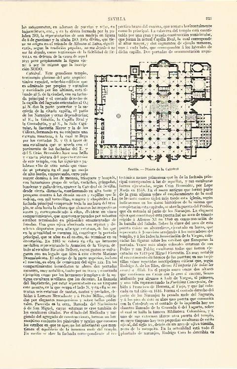 LAMINA V06850: Planta de la Catedral de Sevilla
