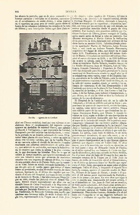 LAMINA V06868: Iglesia de la Caridad en Sevilla