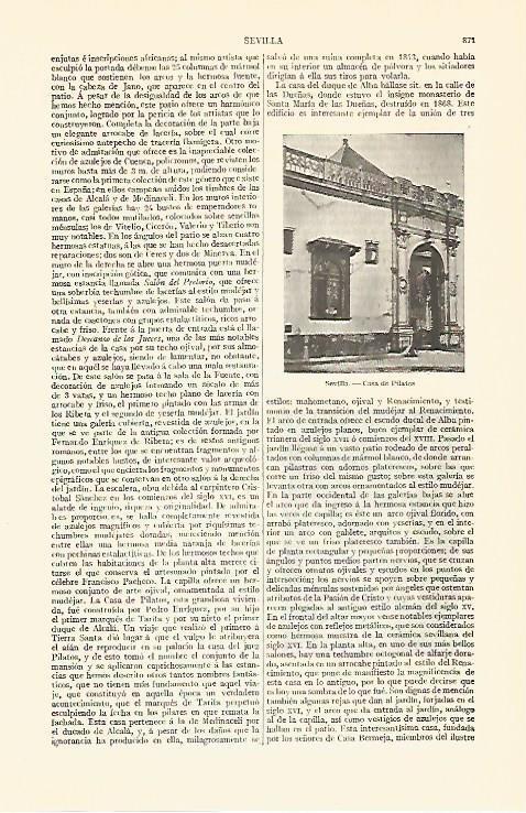 LAMINA V06867: Casa de Pilatos en Sevilla