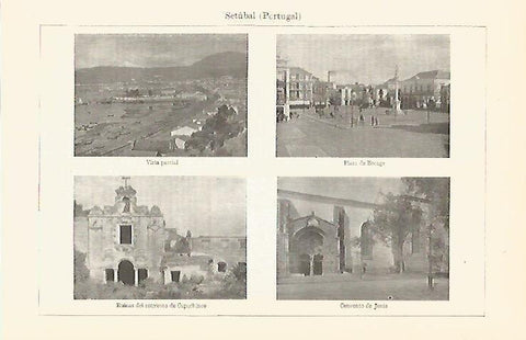 LAMINA V06827: Vistas de Setubal, Portugal