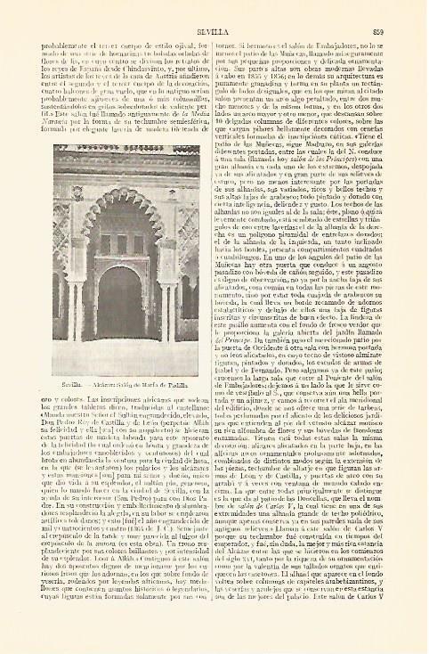 LAMINA V06862: Salon de Maria de Padilla en Sevilla