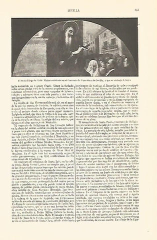 LAMINA V06859: El Beato Diego de Cadiz atribuida a Goya