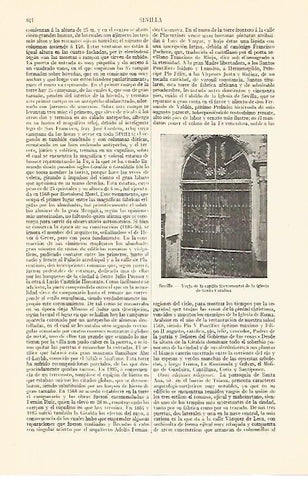 LAMINA V06856: Verja iglesia de Santa Catalina en Sevilla