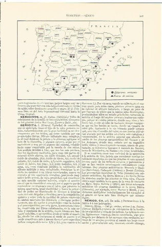LAMINA V06795: Mapa de España de viveros de moreras