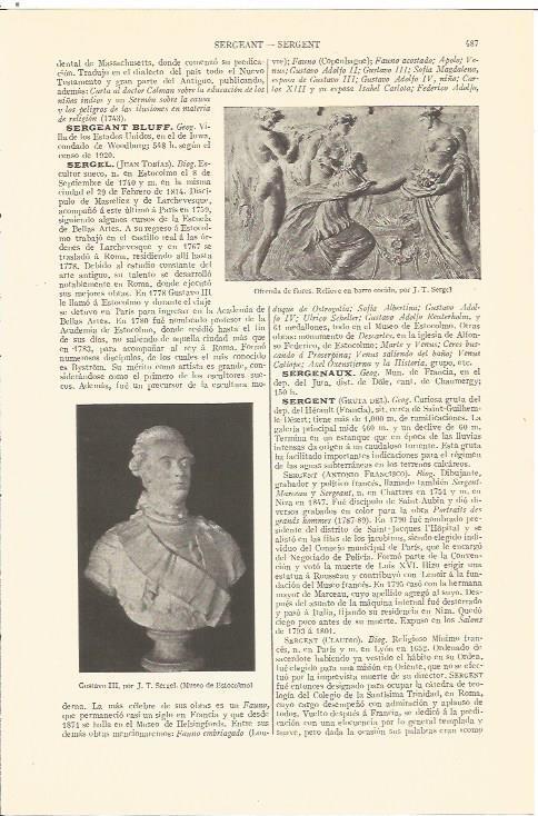 LAMINA V06794: Busto de Gustavo III