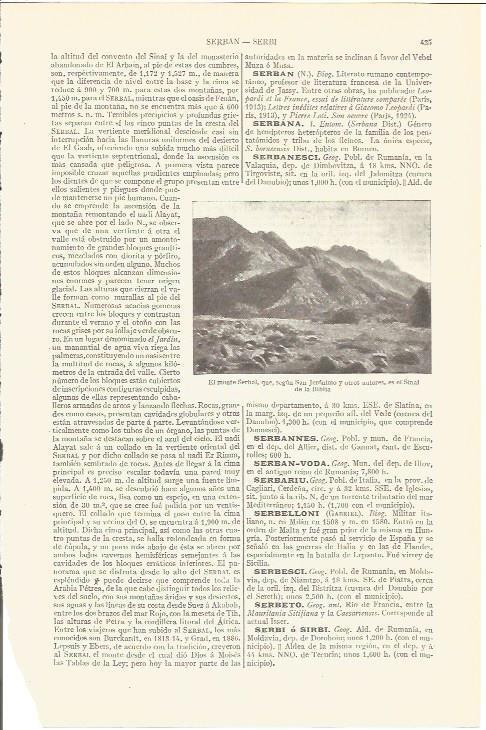 LAMINA V06776: Monte Serbal Egipto