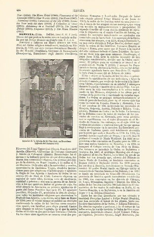 LAMINA V06817: Iglesia de los Servitas Barcelona