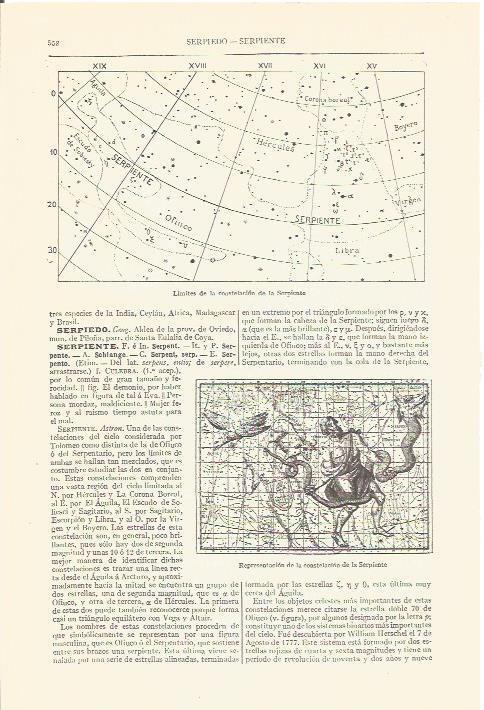 LAMINA V06800: Constelacion de la Serpiente