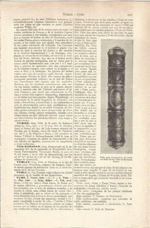 LAMINA V06669: Tubo para documentos de B. Hanau