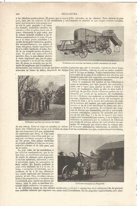 LAMINA V06537: Trilladora en Puigcerda