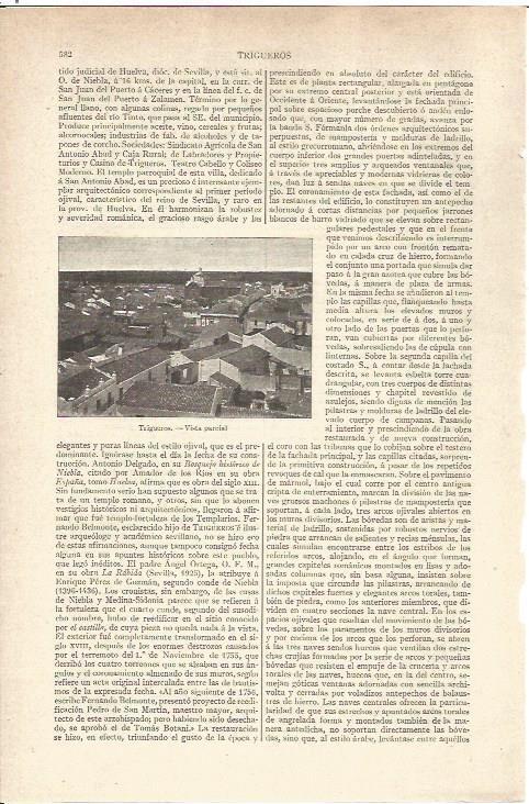 LAMINA V06532: Vista de trigueros Huelva