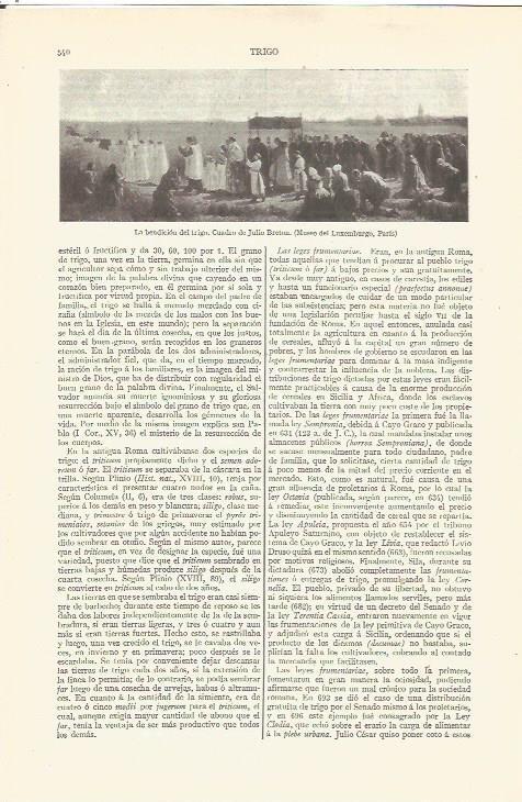 LAMINA V06531: La bendicion del trigo, por Julio Breton