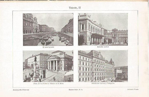 LAMINA V06527: Edificios de Triestre, Italia