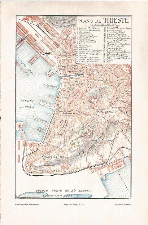 LAMINA V06523: Plano de Triestre, Italia