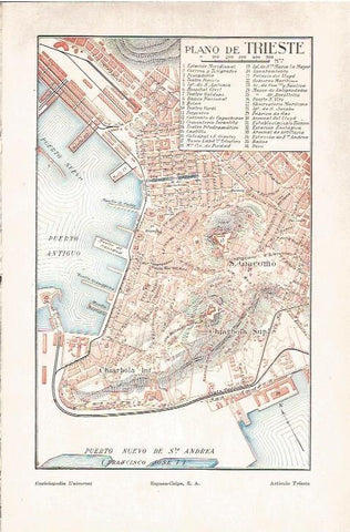 LAMINA V06523: Plano de Triestre, Italia