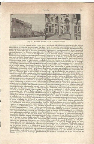 LAMINA V06559: Castillo y mezquita en Tripoli, Libia