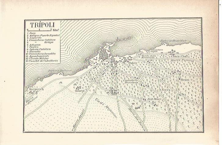 LAMINA V06557: Plano de Tripoli Libia